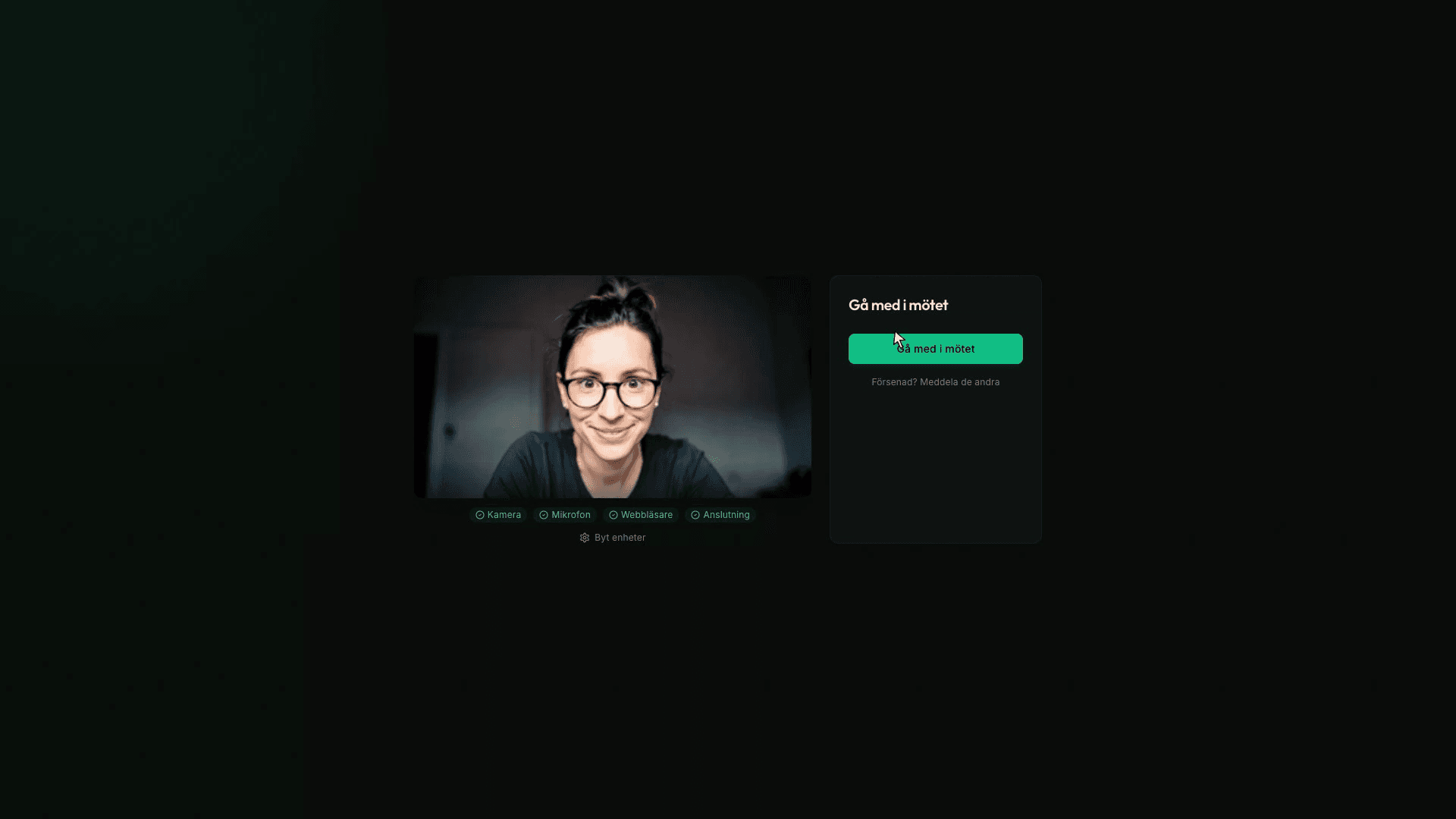 Kioskkläge för mottagning och konferensrum